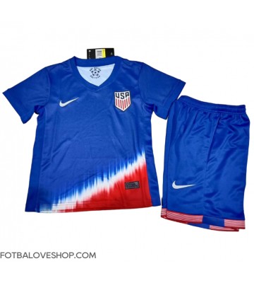 Spojené Státy Dětské Venkovní Dres Copa America 2024 Krátký Rukáv (+ trenýrky)